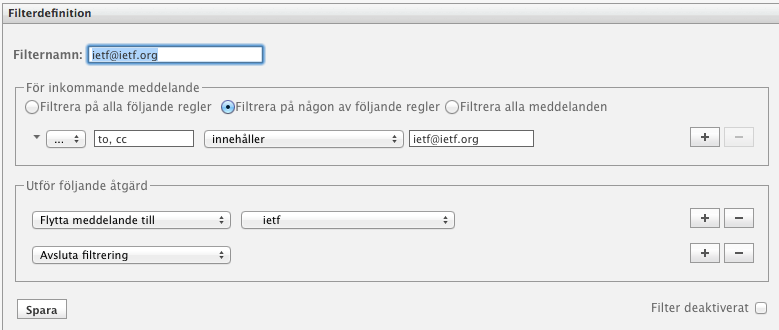 Web interface to sieve using RoundCube webmail with plugin
