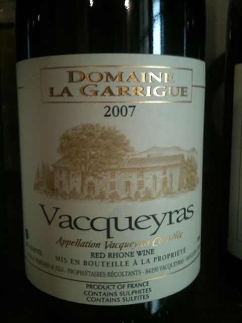 Domain La Garrigue, Vacqueryras 2007